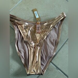 SKIMS Shimmering Bronze Bikini Bottom